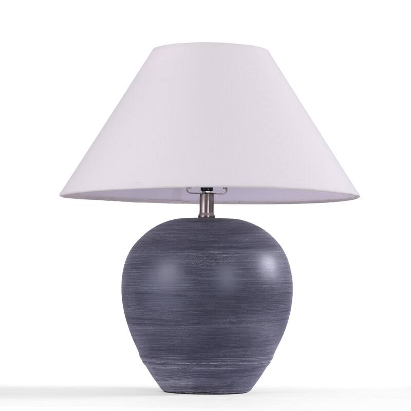 Ceramic Table Lamp with Linen Shade