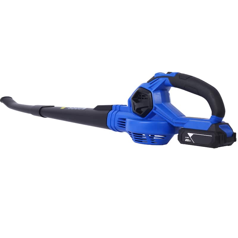 Electric Leaf Blower Cordless with Battery and Charger - 2 Speed Mode - 20V Battery Powered Leaf Blowers - 6*36.8*7.25
