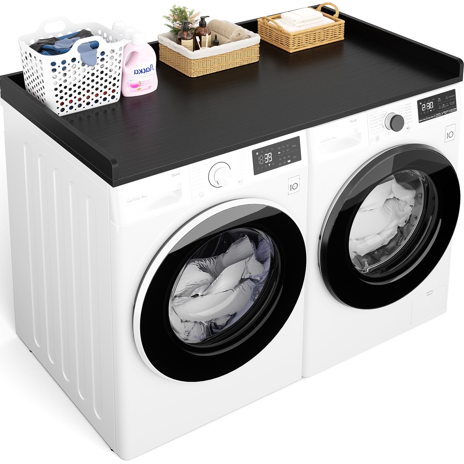 Laundry Countertop for Washer and Dryer, Over Washer Dryer Topper for Storage and Organization