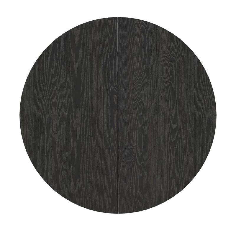 Harstad 42"-60" Wood Finish Extendable Round Dining Set by iNSPIRE Q Modern