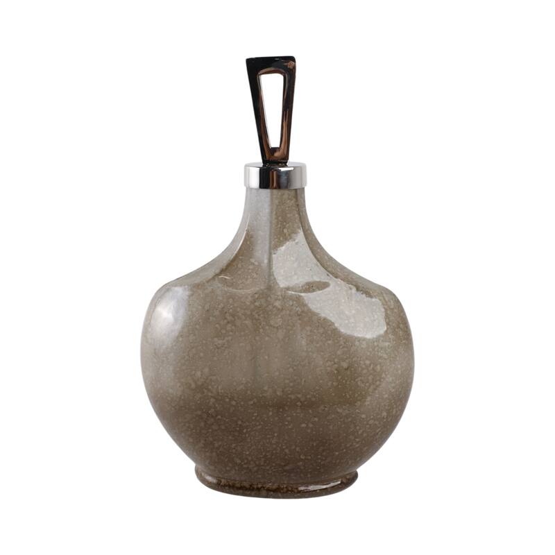 Glass Vase Handmade Decorative Accent Sculpture Artistic Display