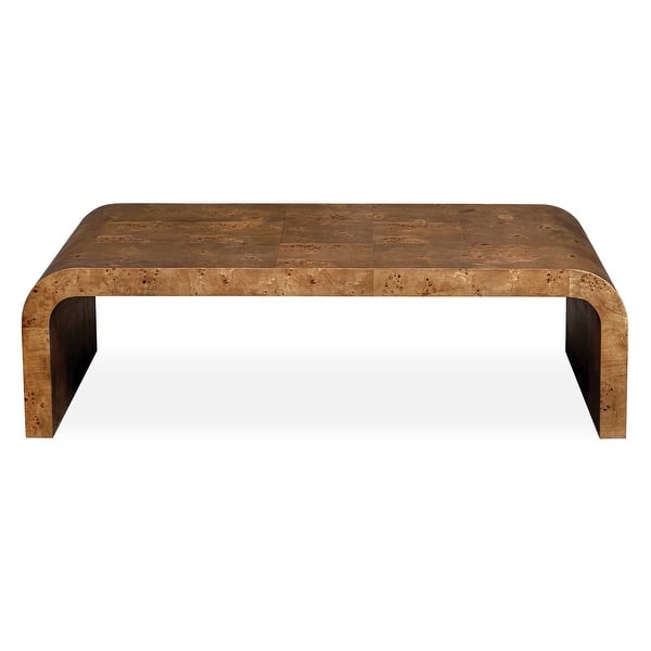 slide 2 of 4, Uttermost Carraway Burl Wood Coffee Table