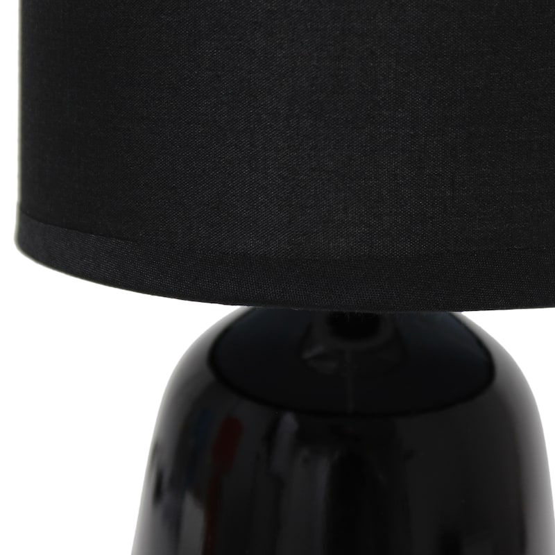 10.04" Thimble Base Lamp w Matching Fabric Shade