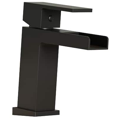 WIZ Waterfall Single Handle Single Hole Modern Bathroom Faucet