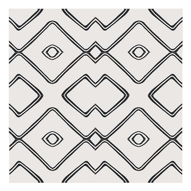 Handmade Chawen in White and Black Tile