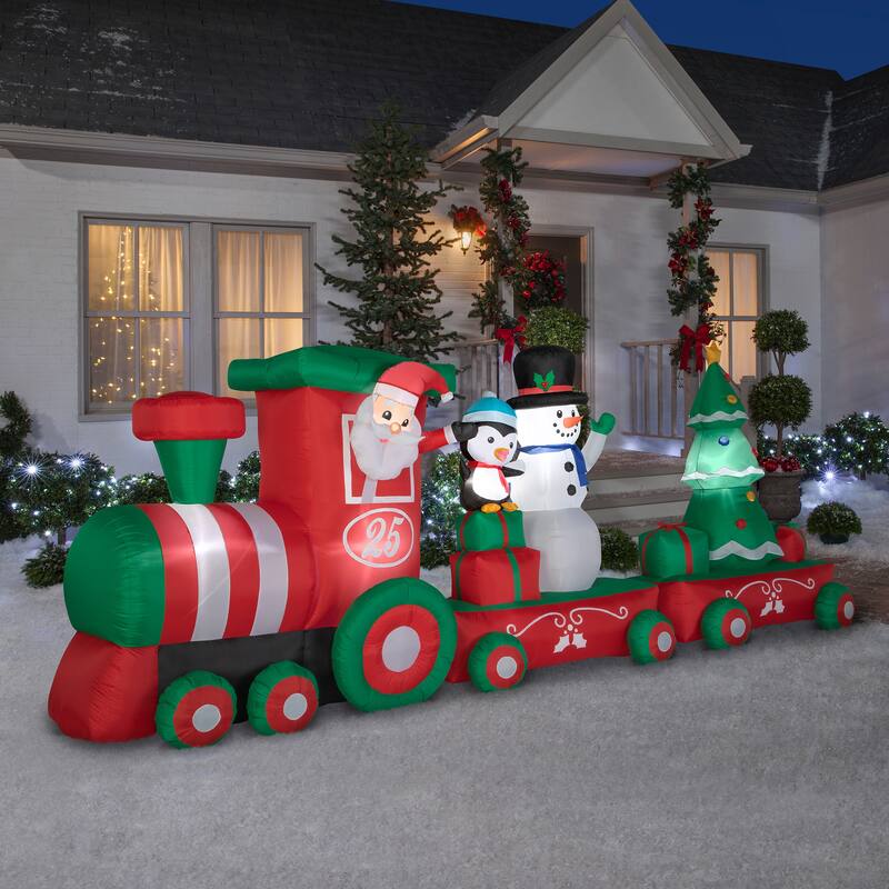National Tree Company 16 ft. Inflatable Holiday Train