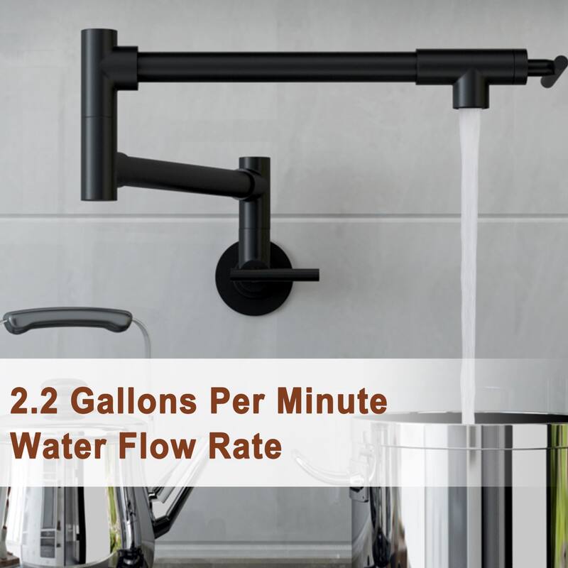 Retro Handles Wall Mount Kitchen Faucet