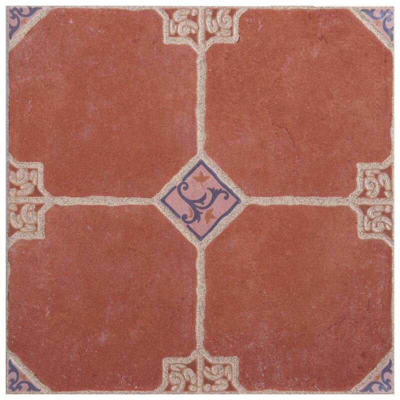 Merola Tile Sevilla 17-3/4" x 17-3/4" Ceramic Floor and Wall Tile