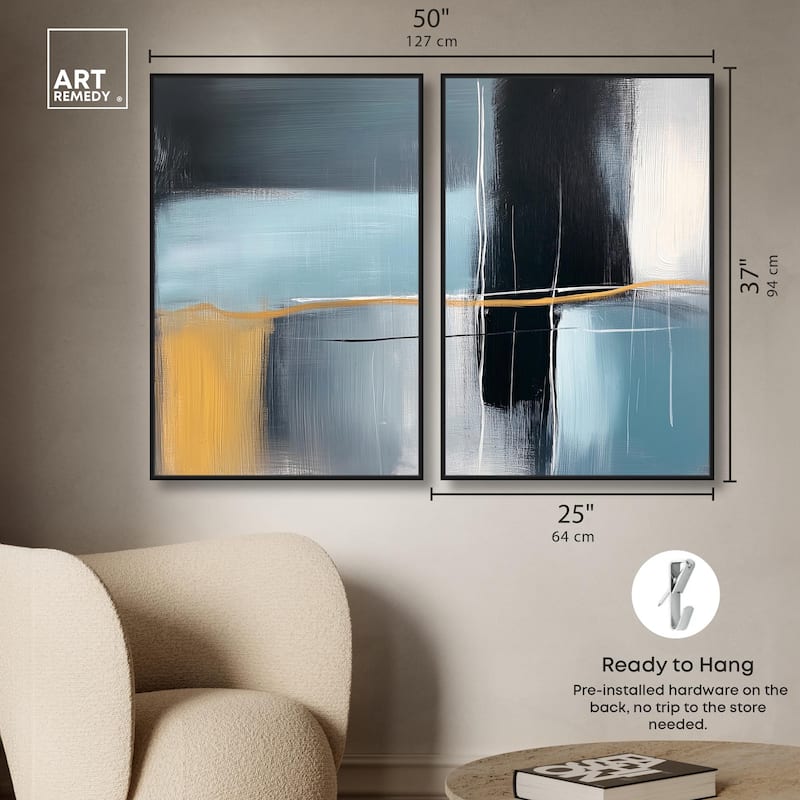 Still Cadence Canvas Set of 2 by Art Remedy