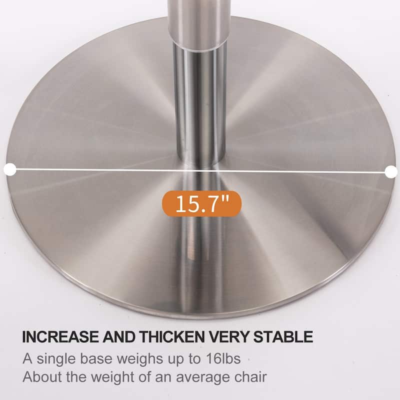 Titanium Stainless Steel Bar Stools, Grade Modern Leather Bar Chair with Backrest, Swivel Adjustable Height for Kitchen (1pc)