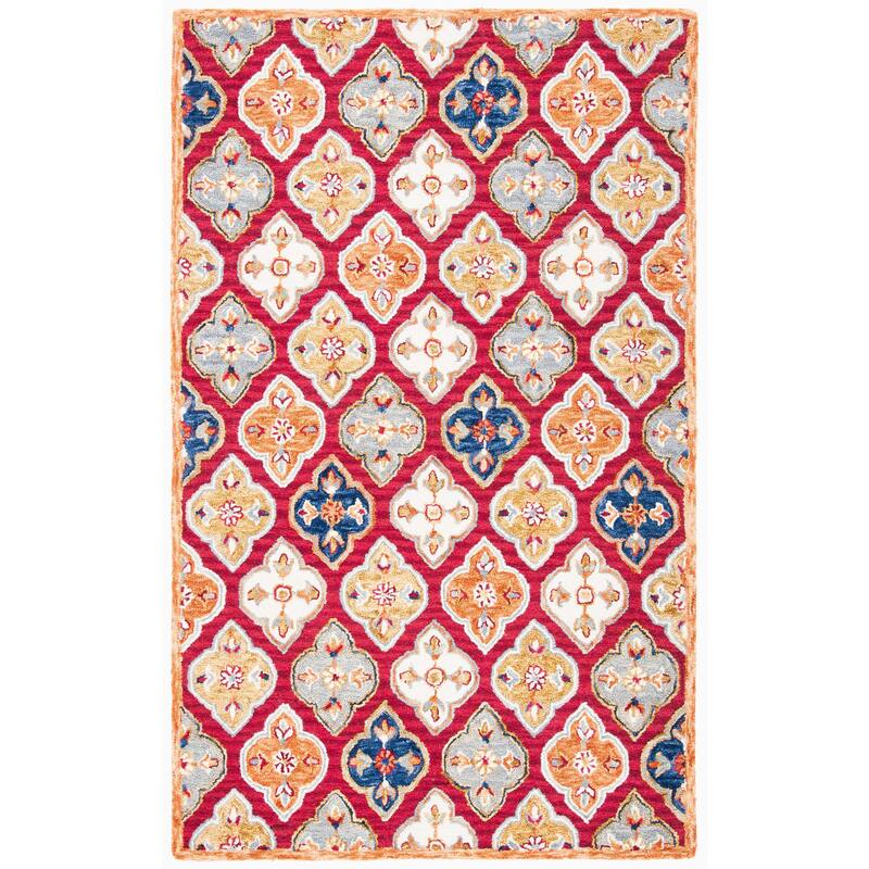 SAFAVIEH Handmade Suzani Shireen Bohemian & Eclectic Wool Rug