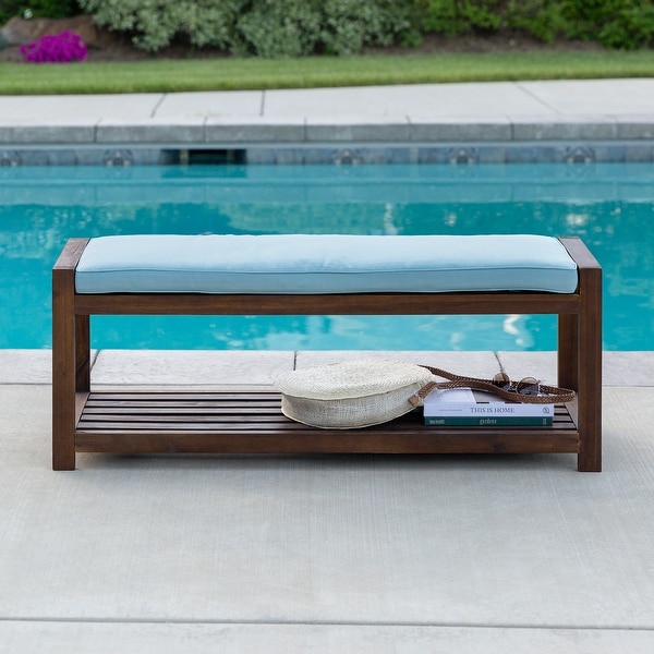 Tybee Outdoor Bench with Cushion by Havenside Home. Opens flyout.