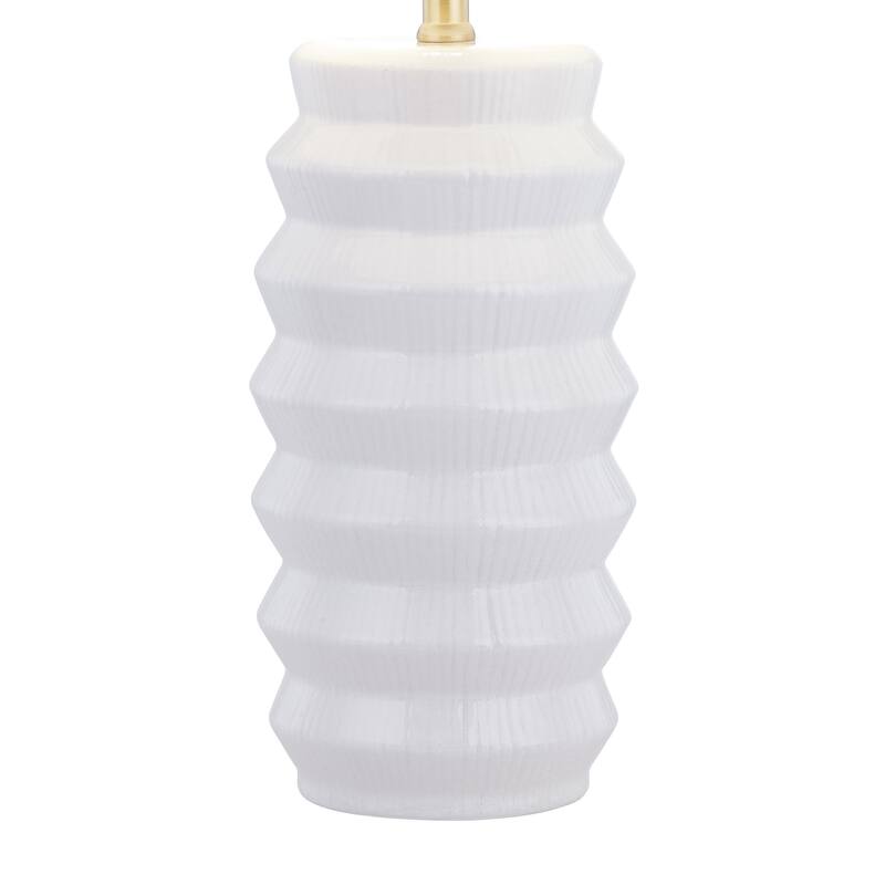 Holmes 26" Table Lamp with Linen Shade, White