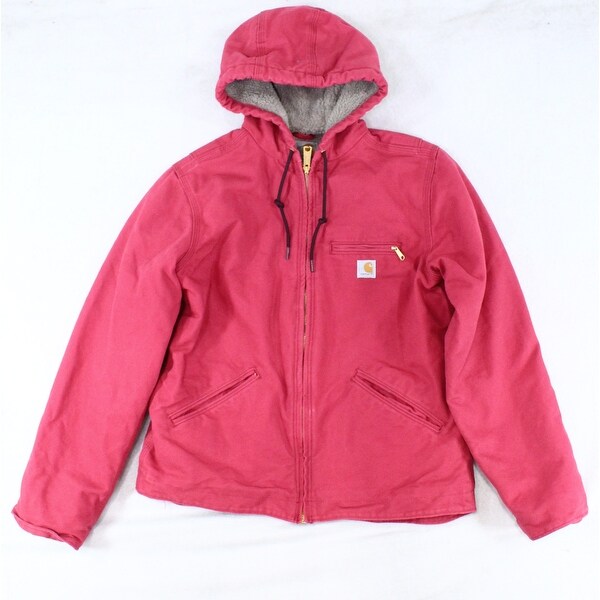 pink sherpa lined hood anorak