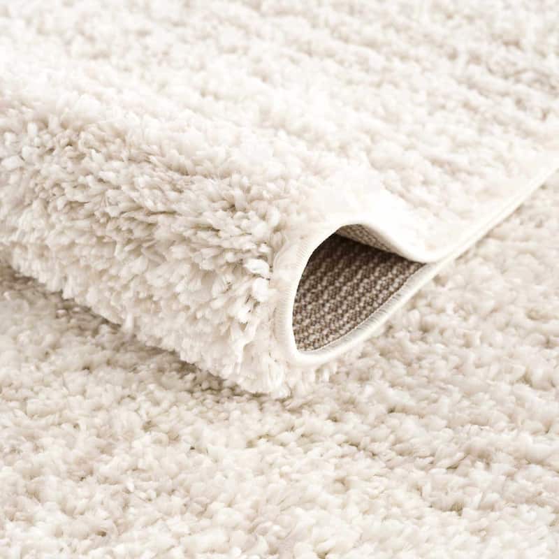 Hauteloom Lux Shag Collection Moroccan Farmhouse Shaggy High Plush Pile Area Rug
