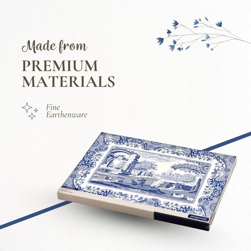 Pimpernel Set of 4 Blue Italian Placemats - 15.7 inches x 11.7 each