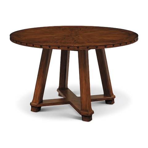 Aspen Americana 60-inch Round Sunburst Mindi & Mahogany Counter Table