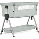 preview thumbnail 15 of 19, Dream On Me Lilly Bassinet & Bedside Sleeper Light Gray