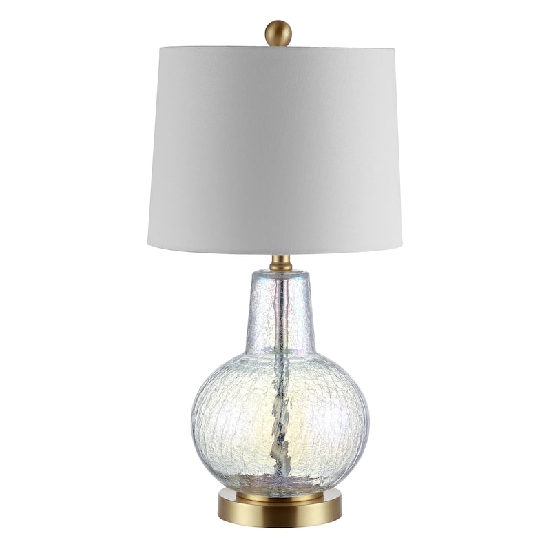 SAFAVIEH Lighting Atlas 24-inch Glass LED Table Lamp. - 12" W x 12" L x 24" H