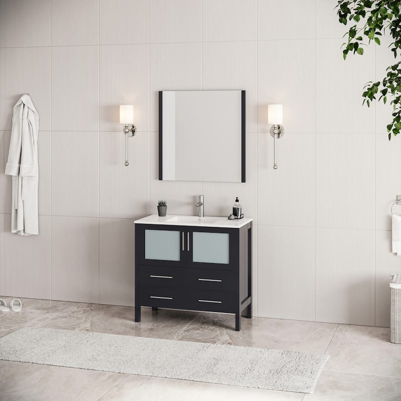 Fresca Torino 36" Free Standing Single Vanity Set with Engineered Wood
