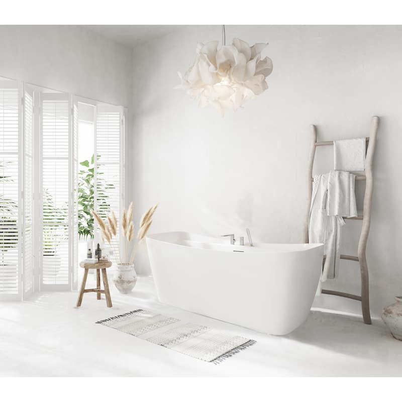 Haley Soaking Bathtub in Glossy White