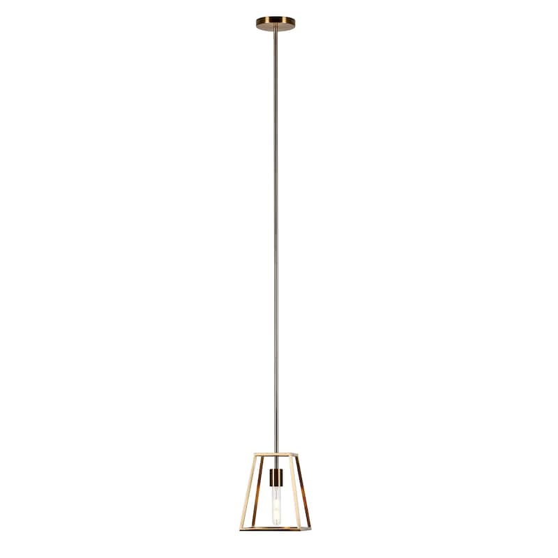 Rhom Framed Pendant in Brass - 8 Inch - 8 Inch