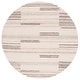preview thumbnail 5 of 9, SAFAVIEH Handmade Metro Thanja Modern Abstract Wool Rug 6' Round - Ivory/Brown - Round
