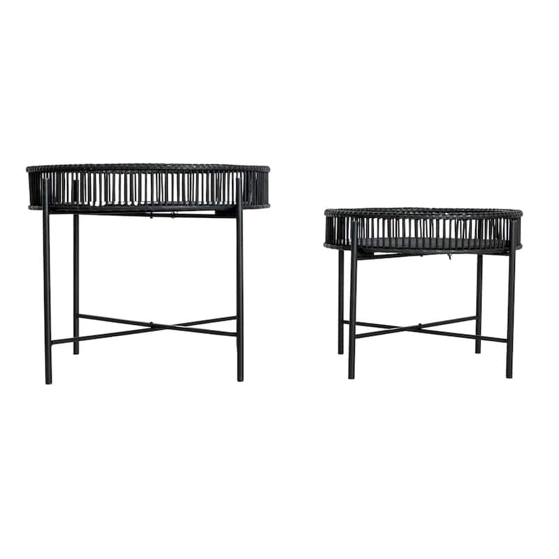 Bamboo and Metal Tables
