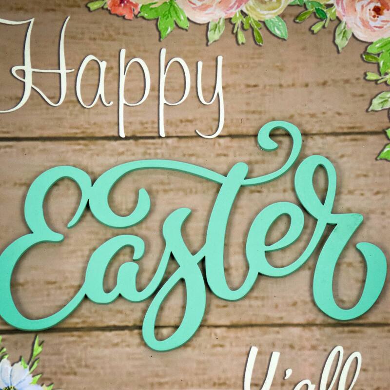 National Tree Company 10 in. "Happy Easter Y'all" Wall Sign - 10 in