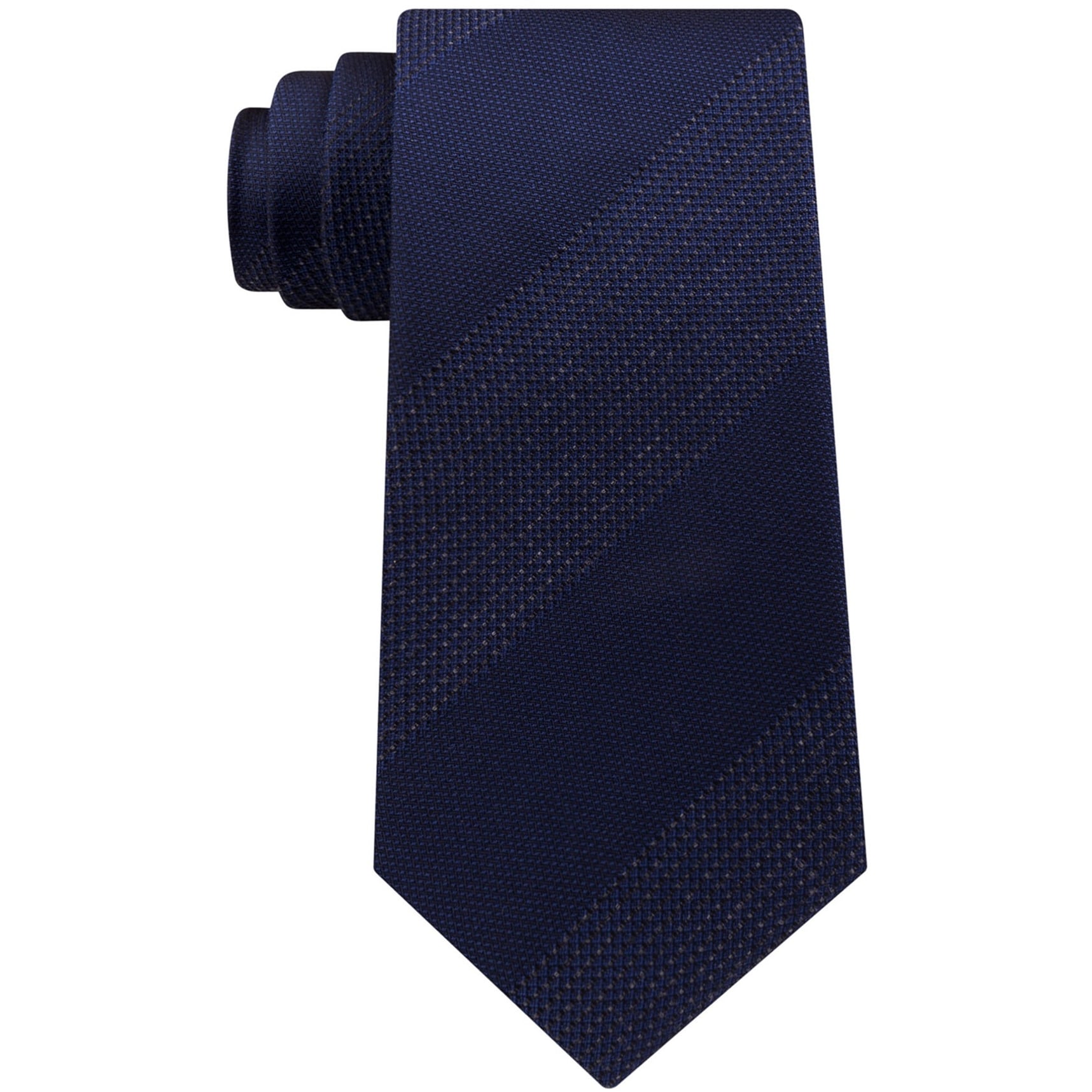 Kenneth Cole Mens Heather Bar Self-Tied Necktie - One Size