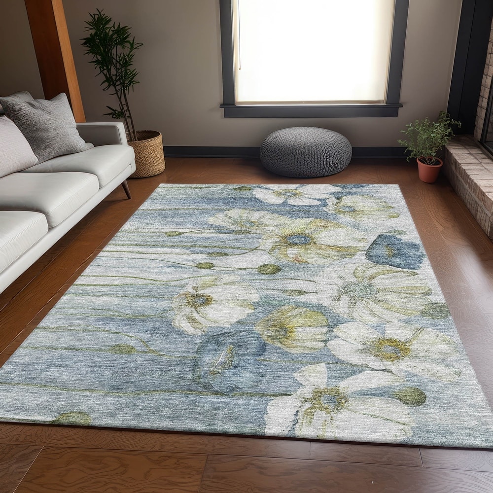 Premium Washable Super Soft Modern Floral Mayfield Rug