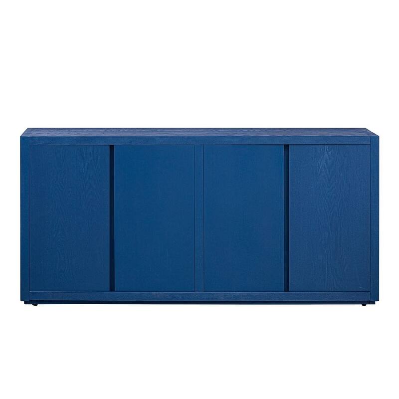 63" Ash Veneer Four-Door Buffet/Sideboard for Hallway, Entryway, Living Room