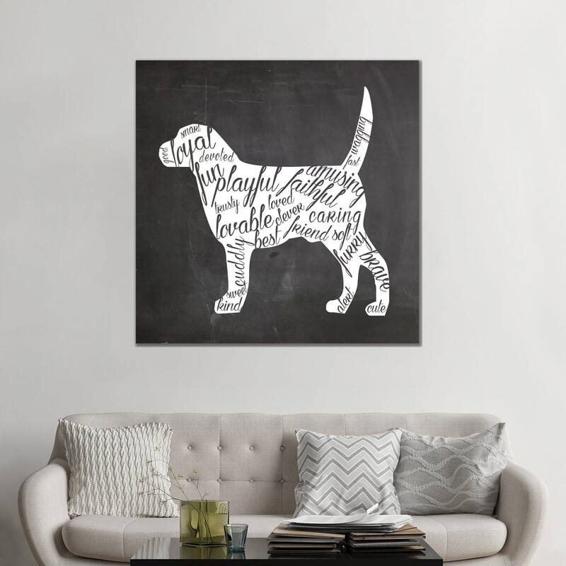 iCanvas "Dog Vocabulary" by Erin Clark Canvas Print