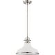 preview thumbnail 1 of 5, Quoizel Grant 14" Pendant Light in Brushed Nickel Brushed Nickel