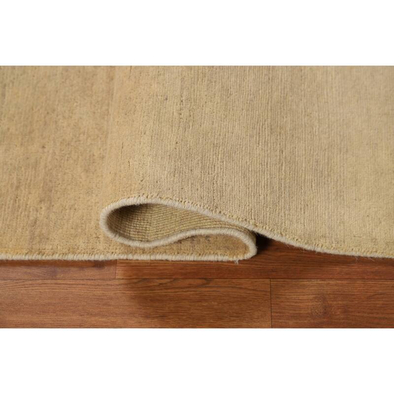 Gabbeh Oriental Foyer Rug Hand-Knotted Solid Wool Carpet - 2'9"x 4'1"