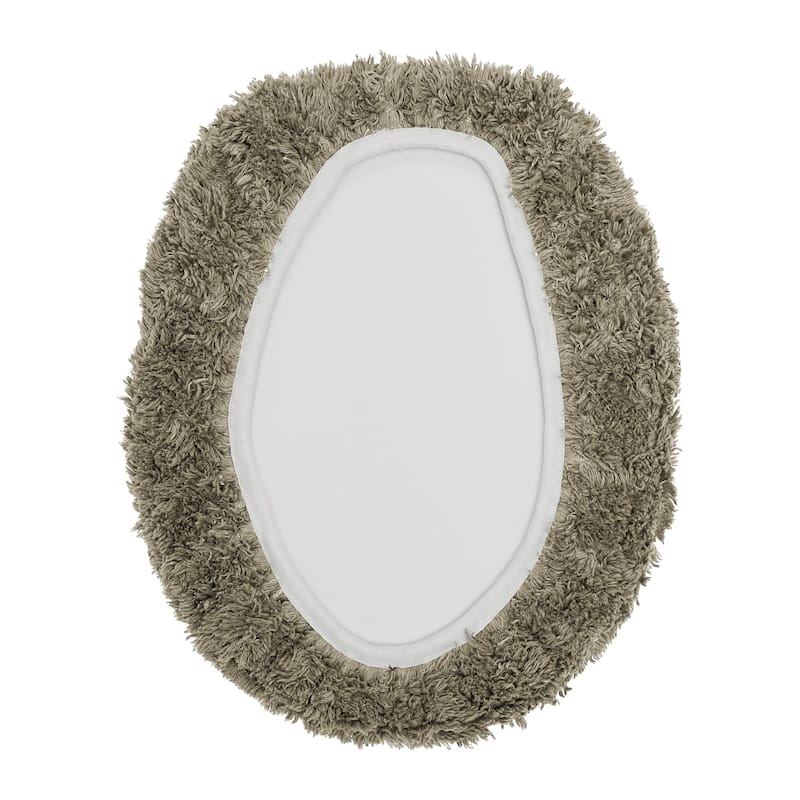 Better Trends 18 x 20 Toilet Lid Cover 100% Cotton Tufted Water Absorbent Machine Washable Lux Collection