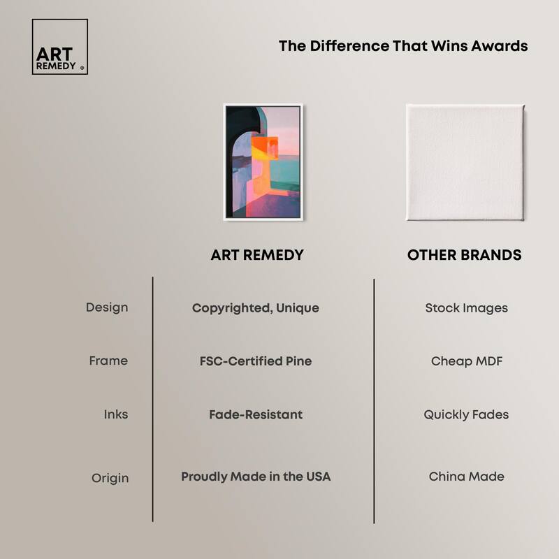Color Blocks III Canvas by Art Remedy