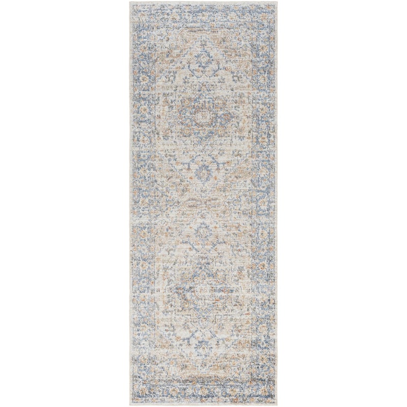 Livabliss Lillian Traditional Medallion Washable Area Rug - 2' 7" x 7' 3" - Runner