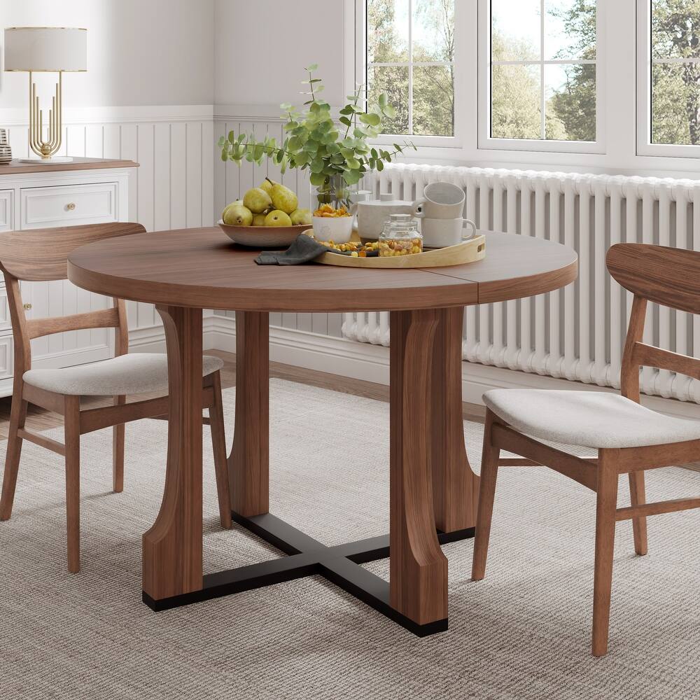 Christopher Knight Home - Mason 48" Round Dining Table with Elegant Pedestal Base(Only Table)