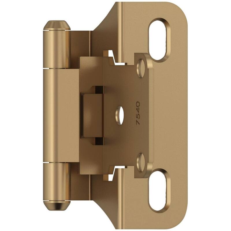 Amerock BP7566 Functional Hardware 1/4" Overlay Wrap Cabinet Door - Champagne Bronze - Champagne Bronze