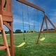 preview thumbnail 7 of 10, Backyard Discovery Atlantis Cedar Wood Swing Set, Slide, Clubhouse - 18'1" x 7'9"