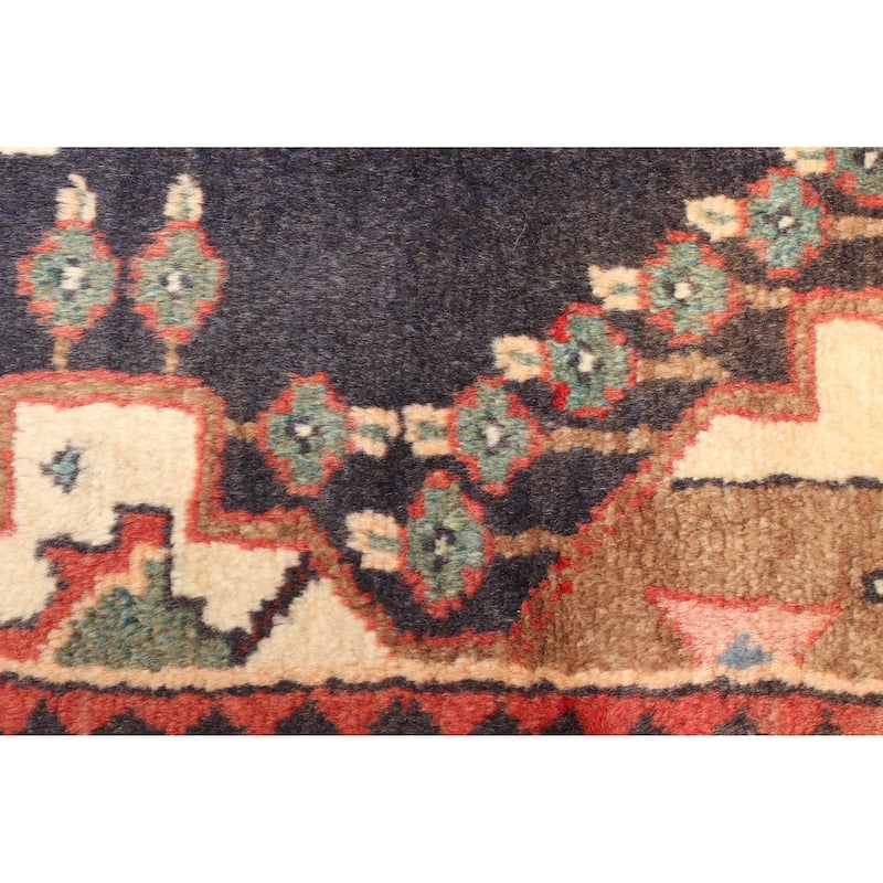 ECARPETGALLERY Hand-knotted Andelz Black Wool Rug - 3'9 x 7'10