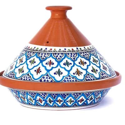Kamsah Bohemian Supreme Large Tagine - Handcrafted Ceramic Pot
