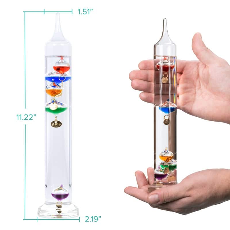 La Crosse 914-4928 11-inch Glass Galileo Thermometer