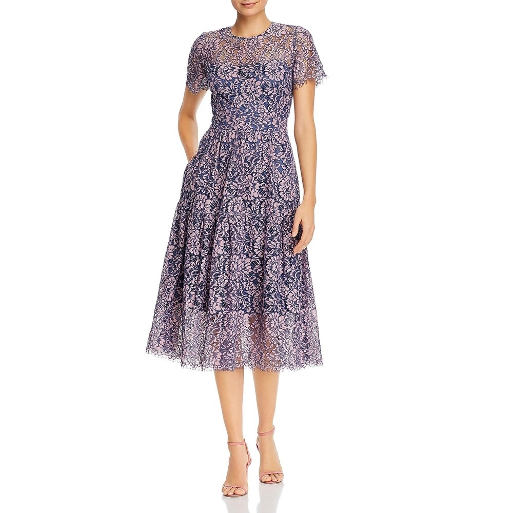 Eliza j lace pleated cocktail dress Clearance