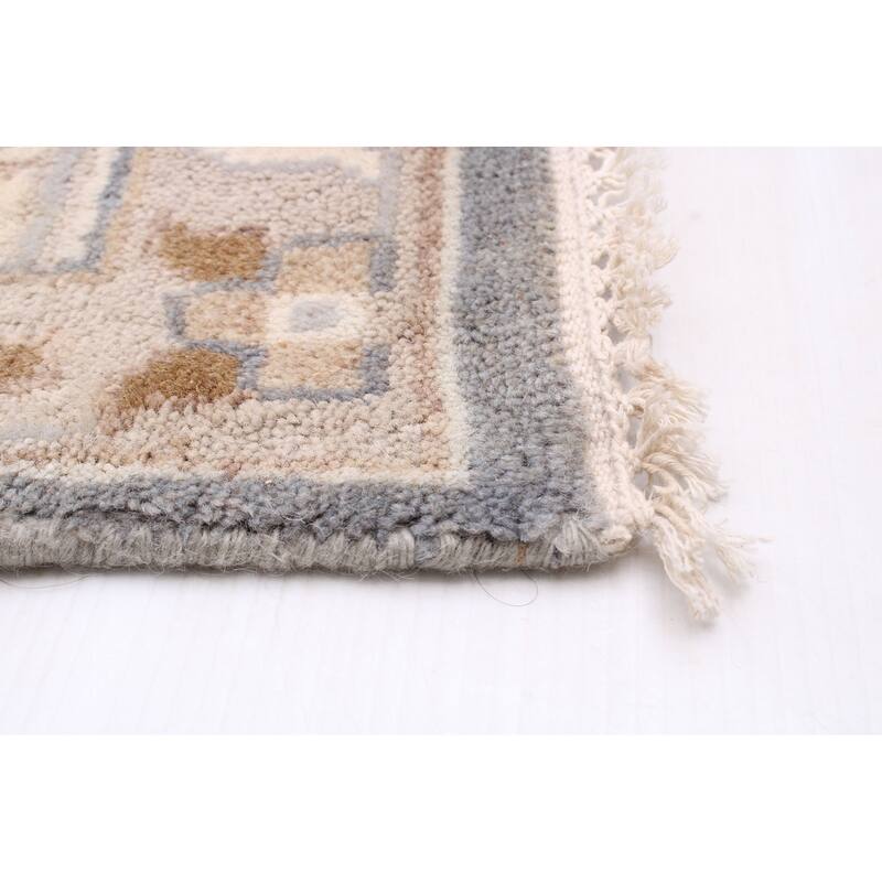 ECARPETGALLERY Hand-knotted Royal Oushak Grey Wool Rug - 9'3 x 11'10
