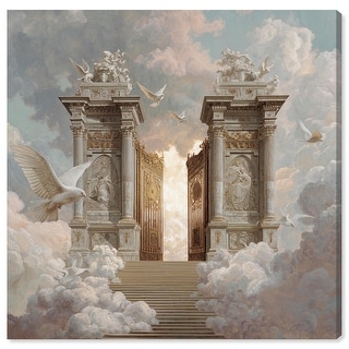 Heavens Gates Christian Decor Canvas Print by Art Remedy