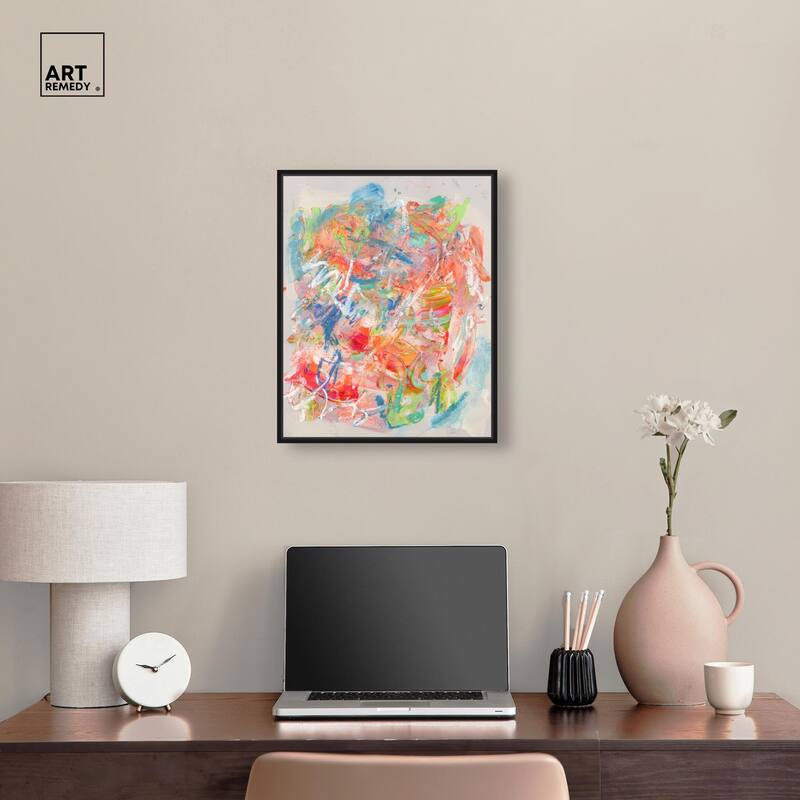 Swirling Hues II Canvas by Art Remedy