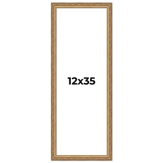 12x35 Frame Red Solid Wood Picture Frame Width 1.75 Inches | Interior ...