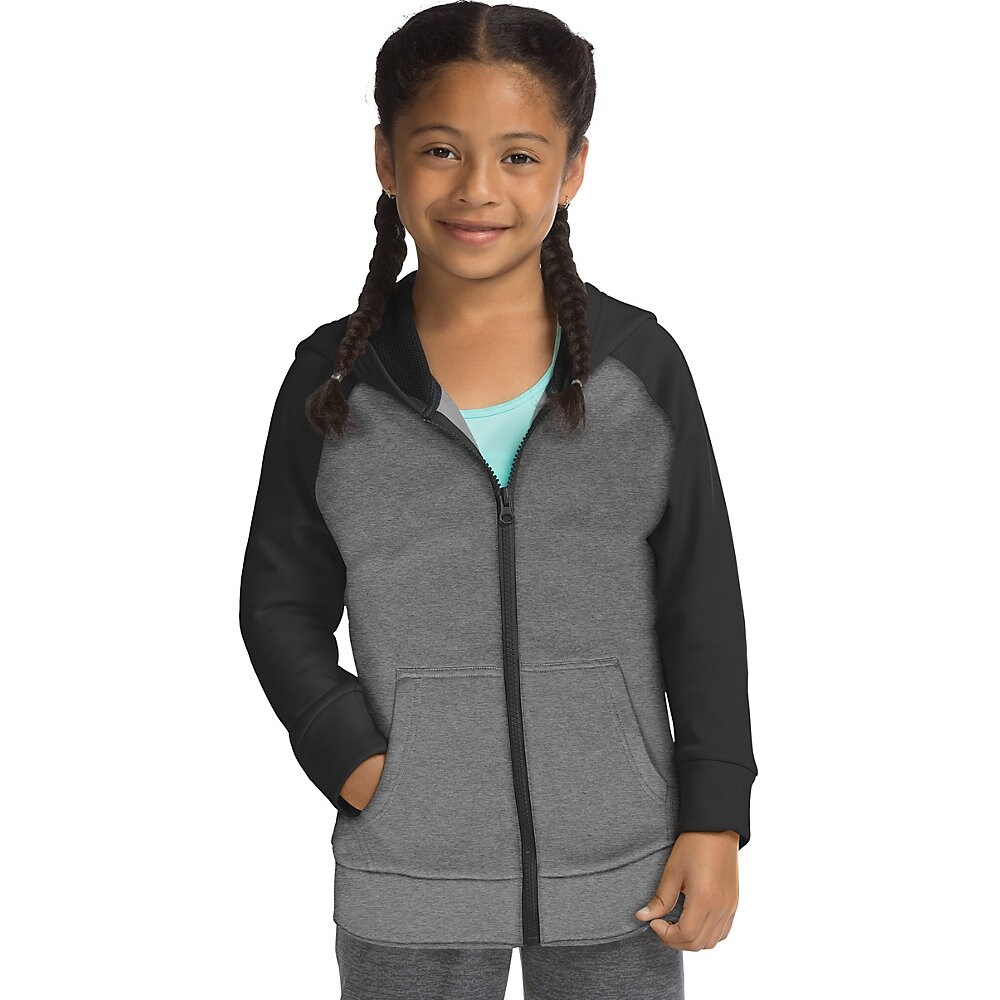 girls full zip fleece